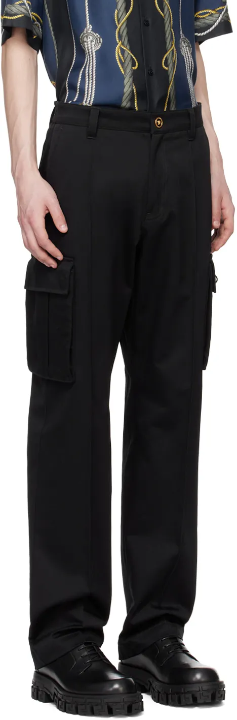 Pressed-Crease Drop-Crotch Trousers