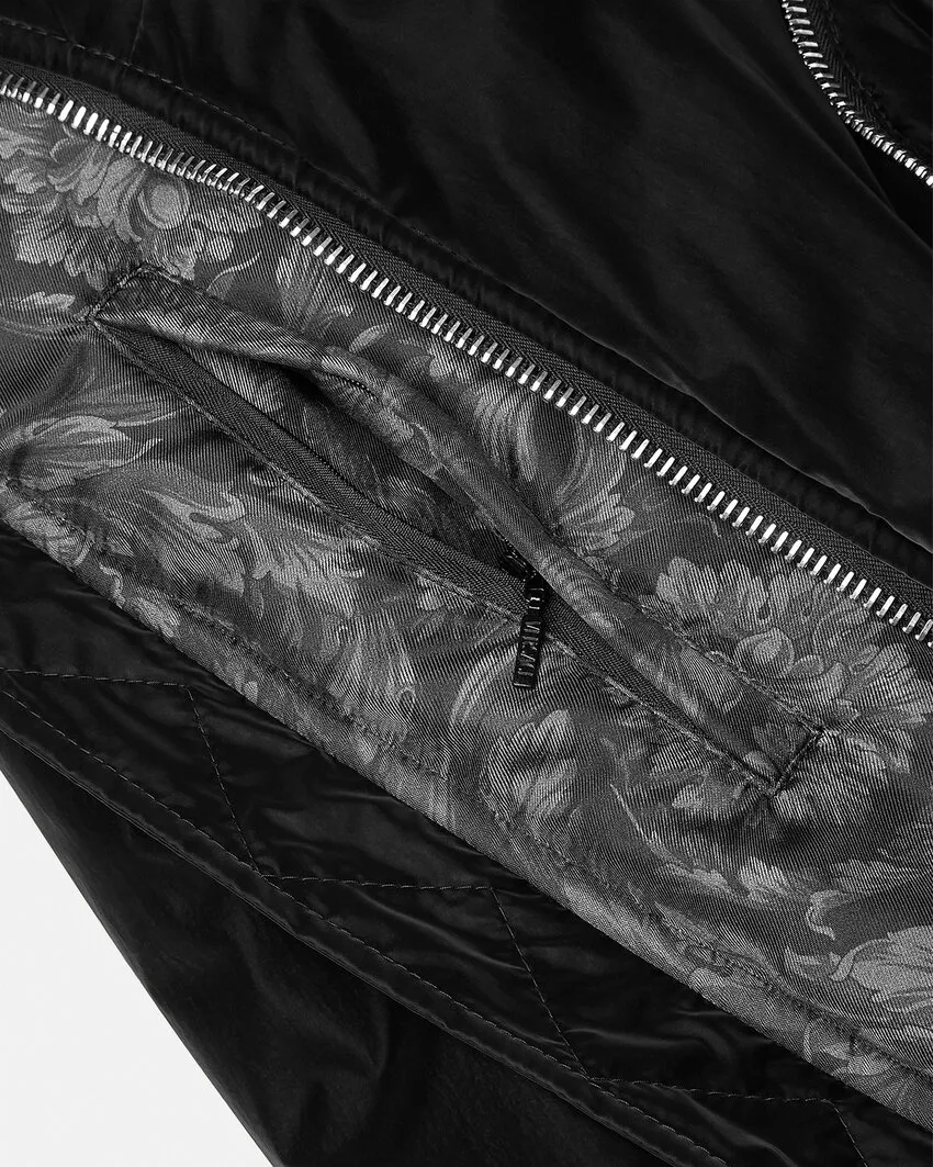 Zip-Detailed Hooded Puffer Jacket