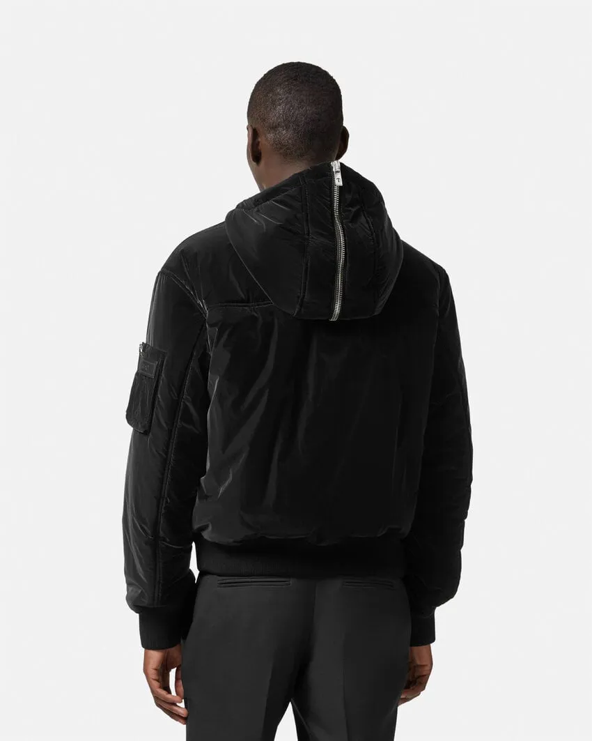 Zip-Detailed Hooded Puffer Jacket