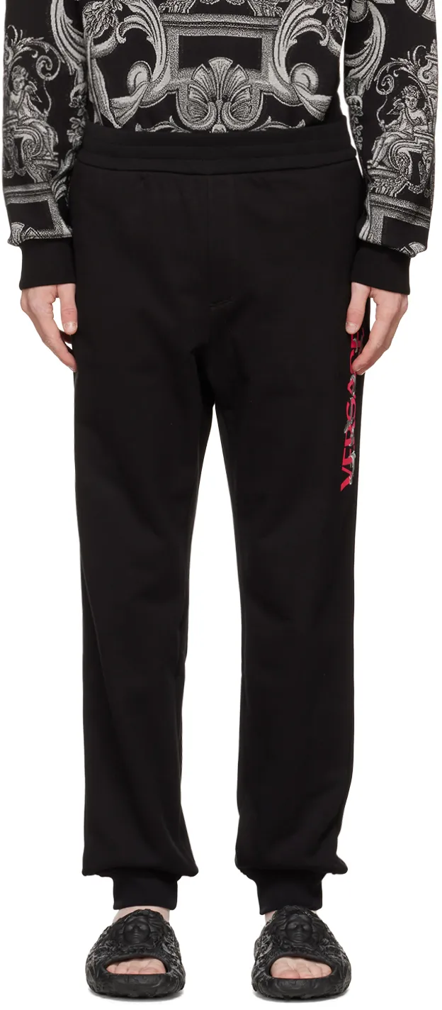 Logo Printed High Waist Track Pants