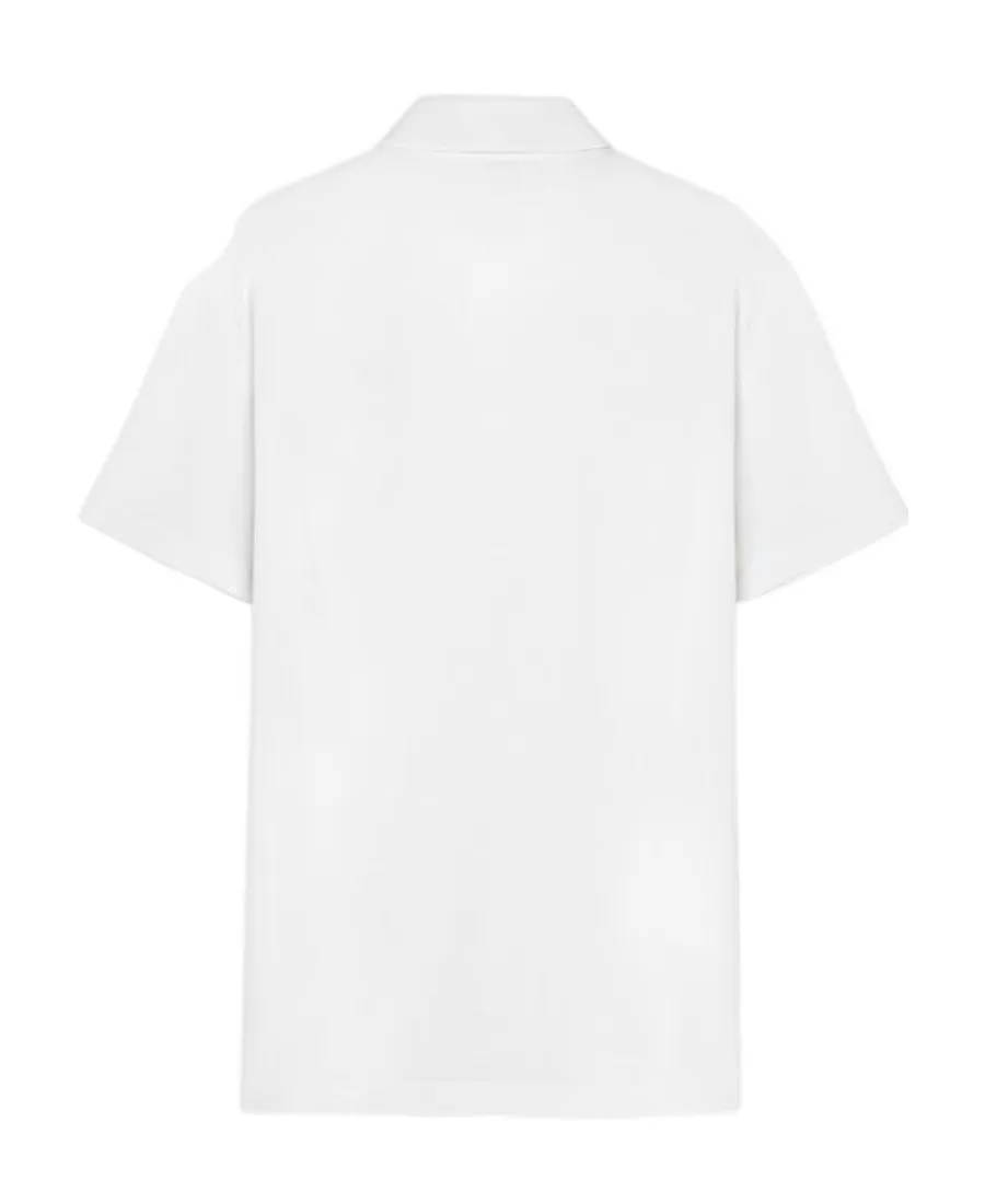 Medusa Logo Embroidered Short-Sleeved Polo Shirt