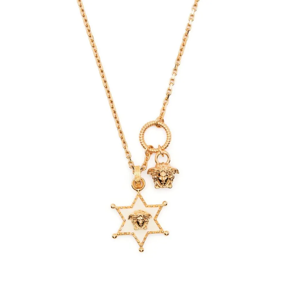Medusa-Charm Detail Necklace