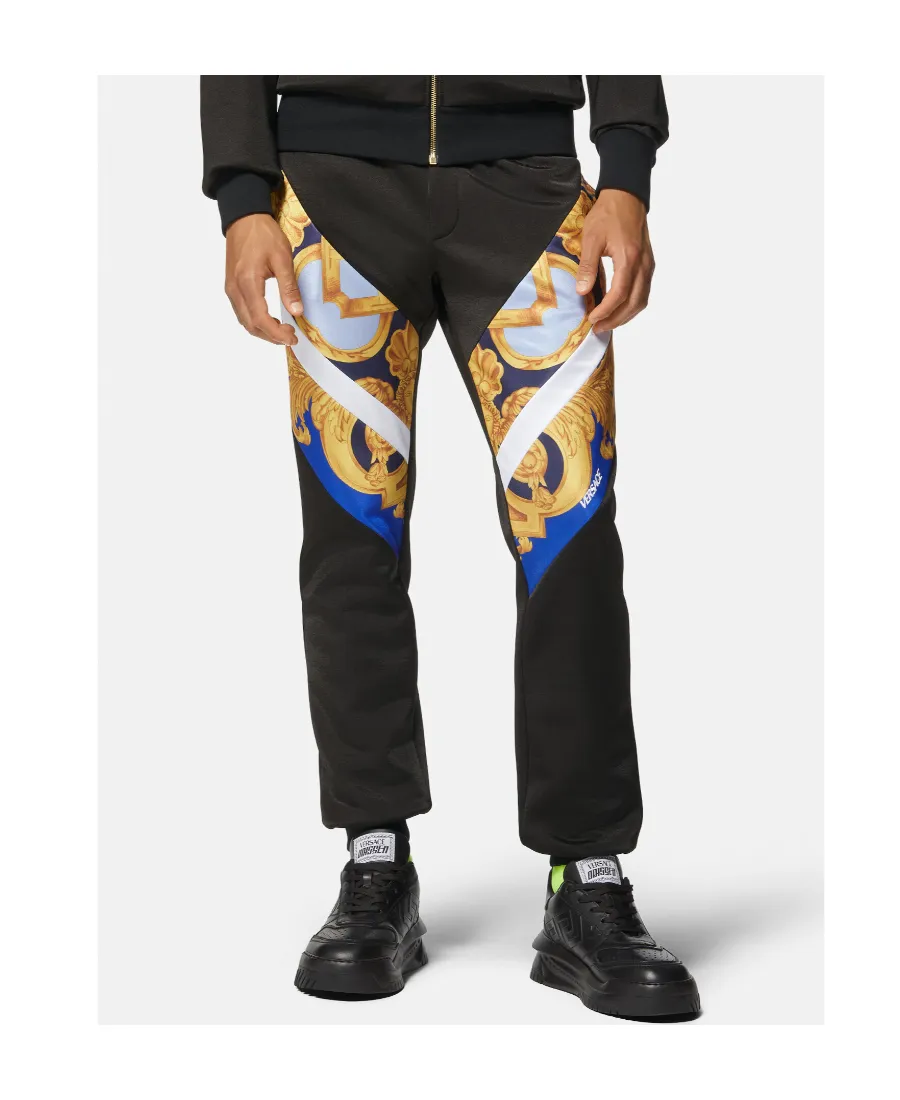 Baroque Printed Panelled Joggers