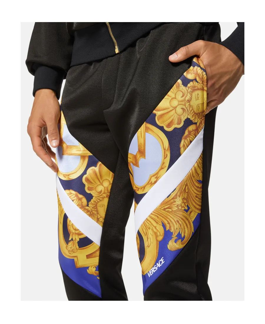 Baroque Printed Panelled Joggers
