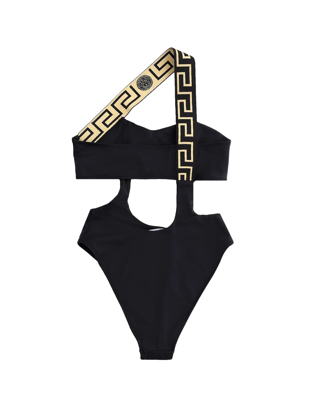 Cut-Out Grecca Detail Swimsuit