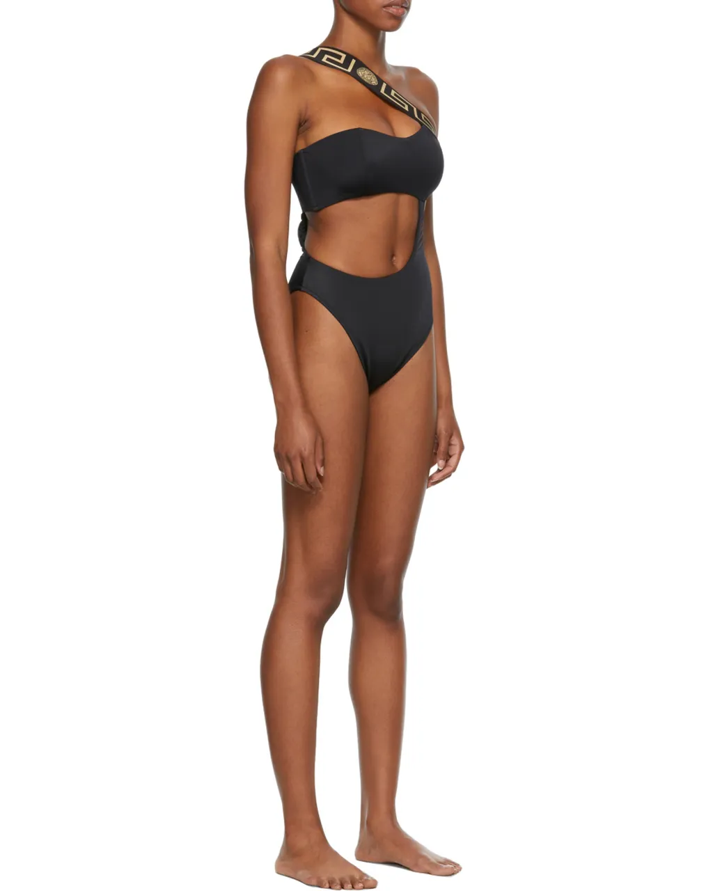Cut-Out Grecca Detail Swimsuit