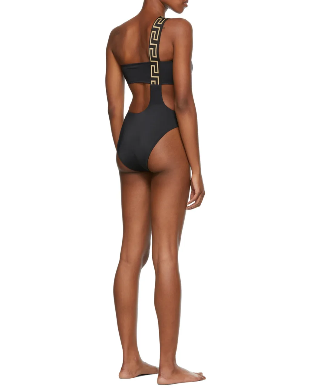Cut-Out Grecca Detail Swimsuit