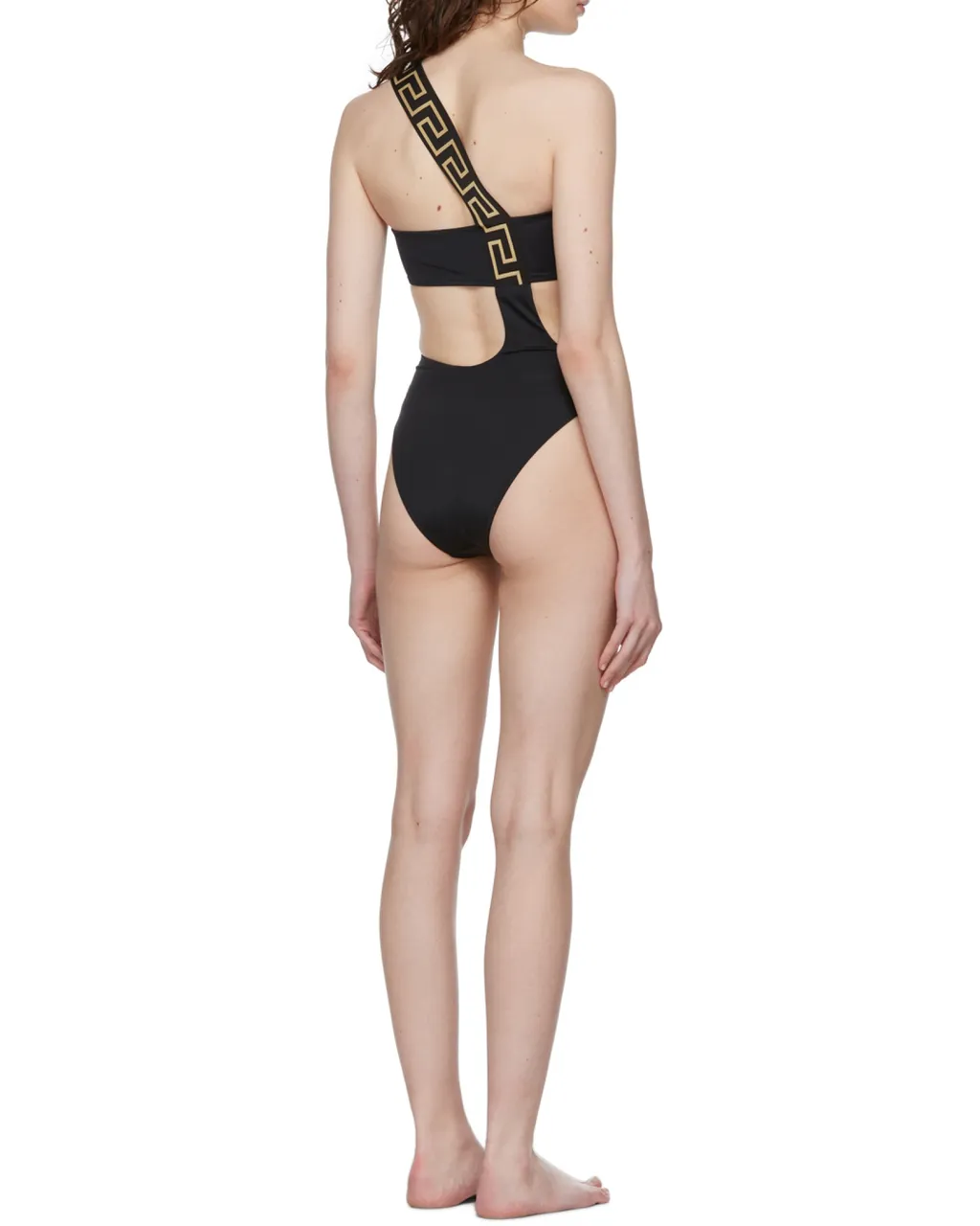 Cut-Out Grecca Detail Swimsuit