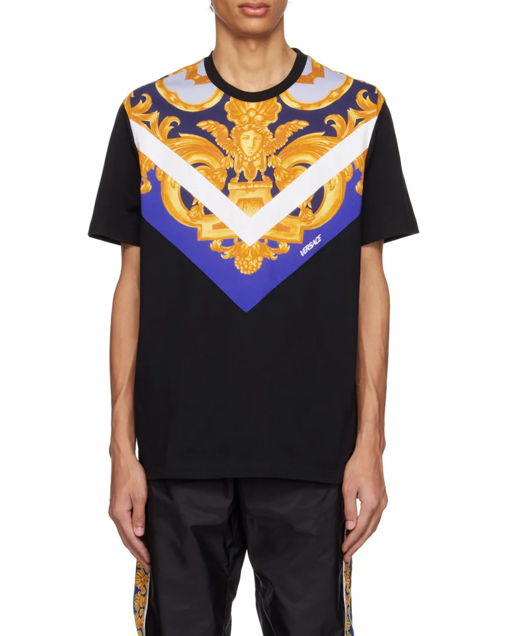 Medusa-Print Detail T-Shirt