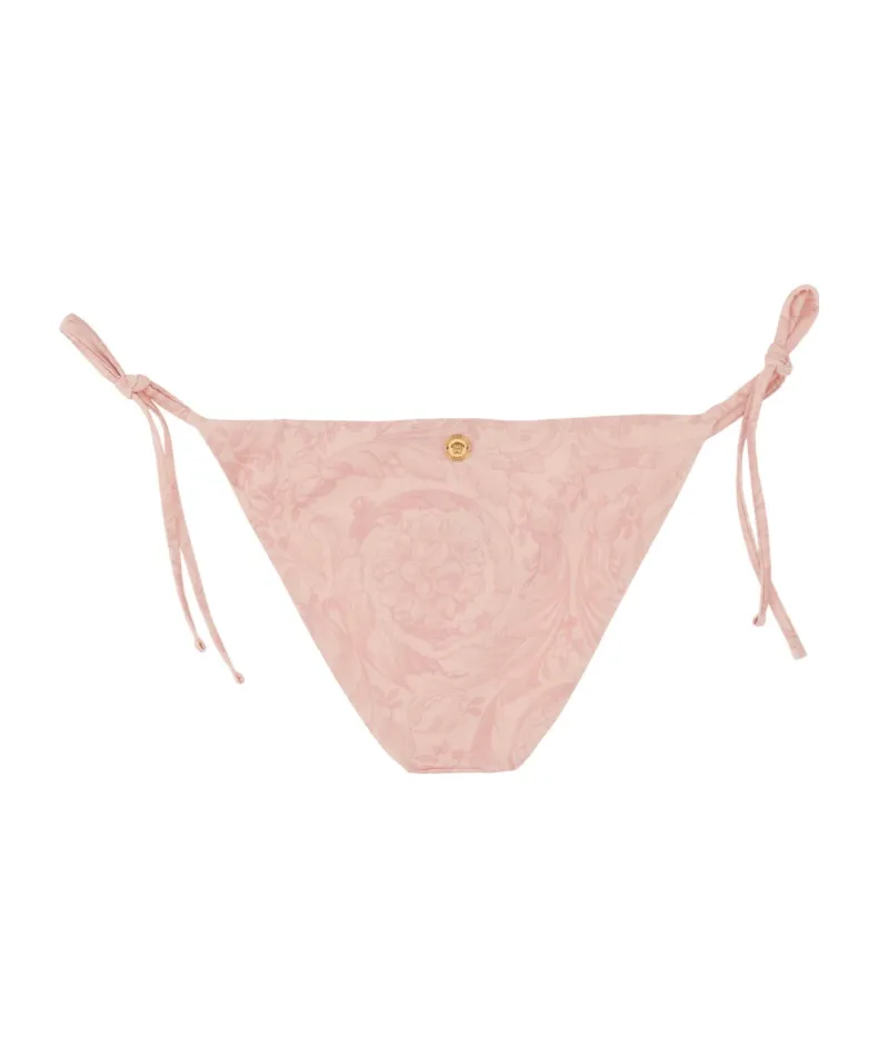 Barocco Printed Tie Detailed Bikini Bottoms