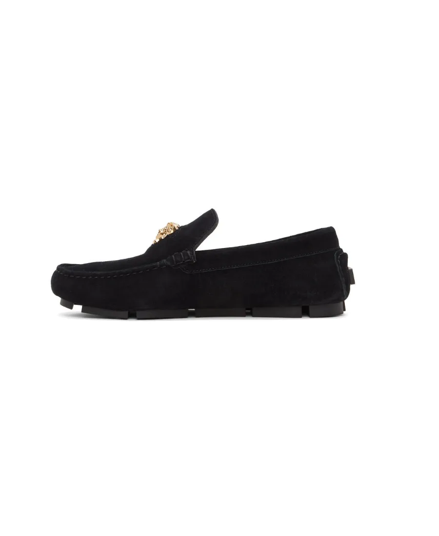 Medusa Plaque Slip-On Loafers