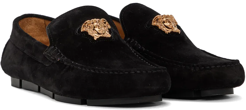 Medusa Plaque Slip-On Loafers
