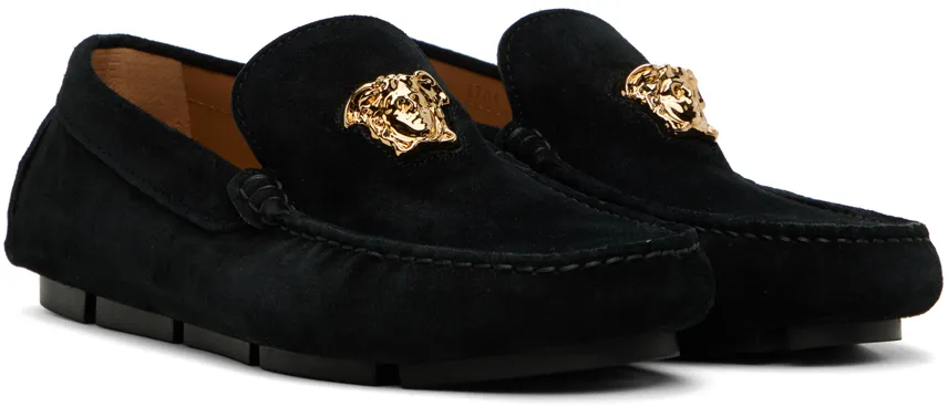 Medusa Plaque Slip-On Loafers