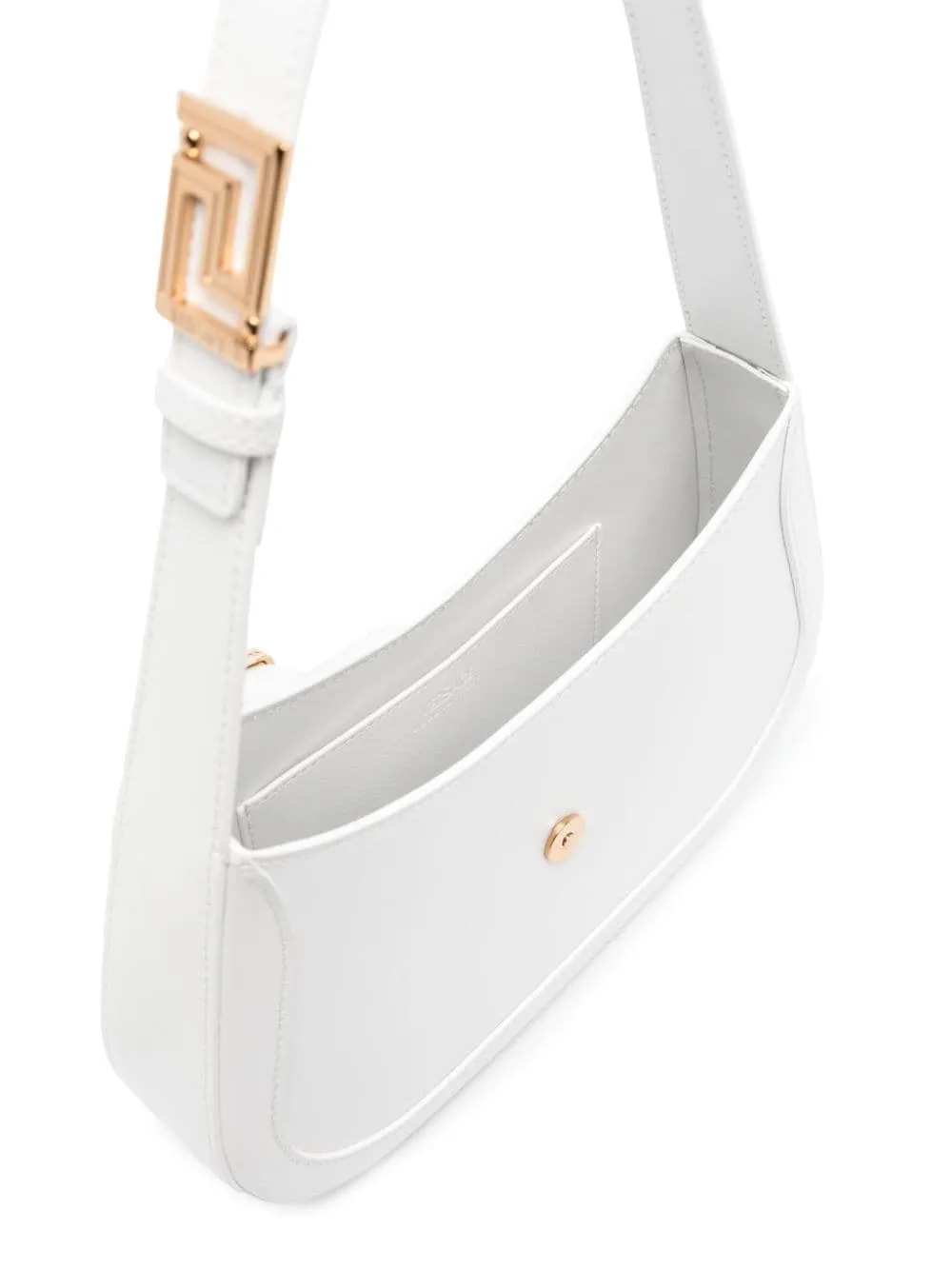 Greca Goddess Logo Plaque Small Shoulder Bag
