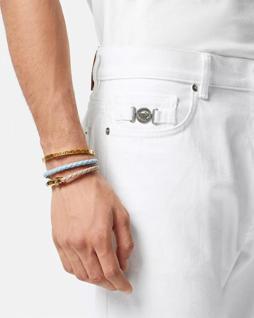 Logo-Patch Straight-Leg Jeans