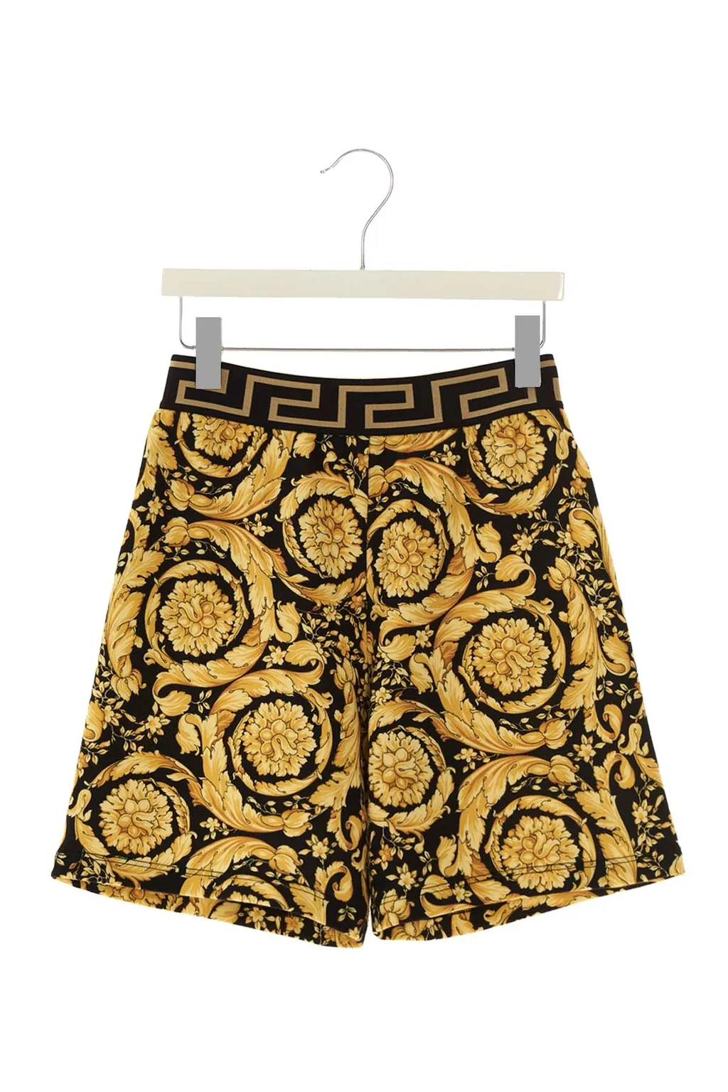 Straight Leg Baroque-Printed Shorts