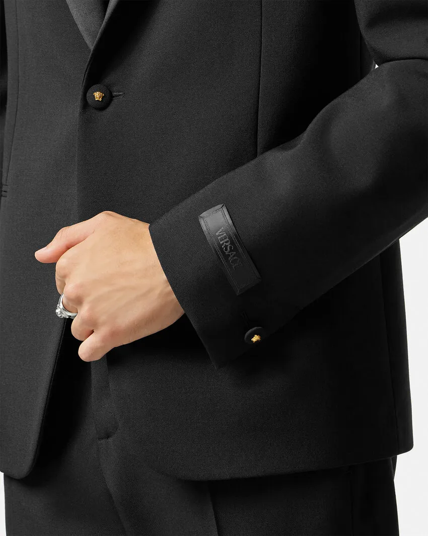 Duchesse Single-Breasted Tailored Blazer