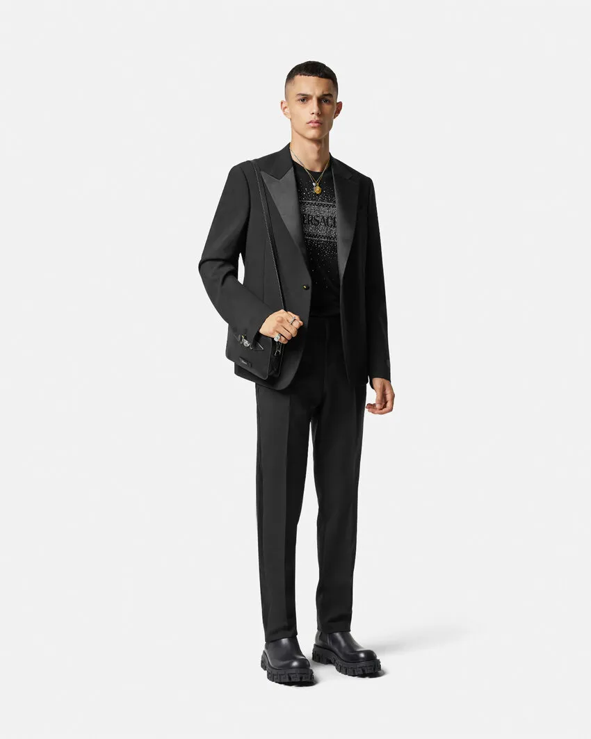 Duchesse Single-Breasted Tailored Blazer
