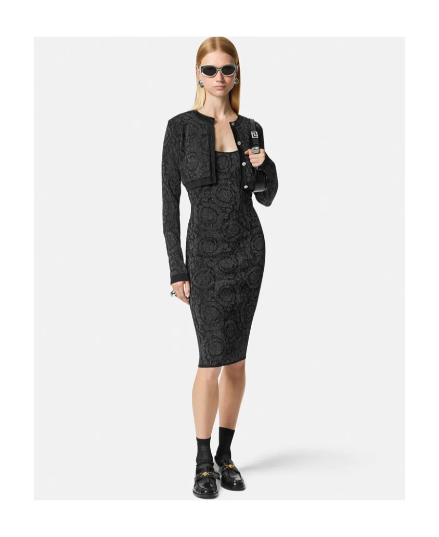 Barocco Lurex Stretched Dress