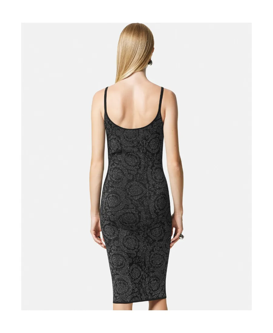 Barocco Lurex Stretched Dress