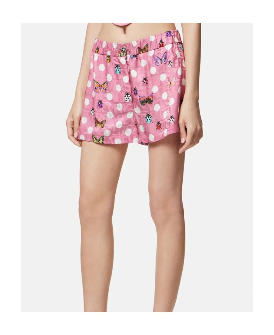 X Dua Lipa Graphic-Printed Shorts