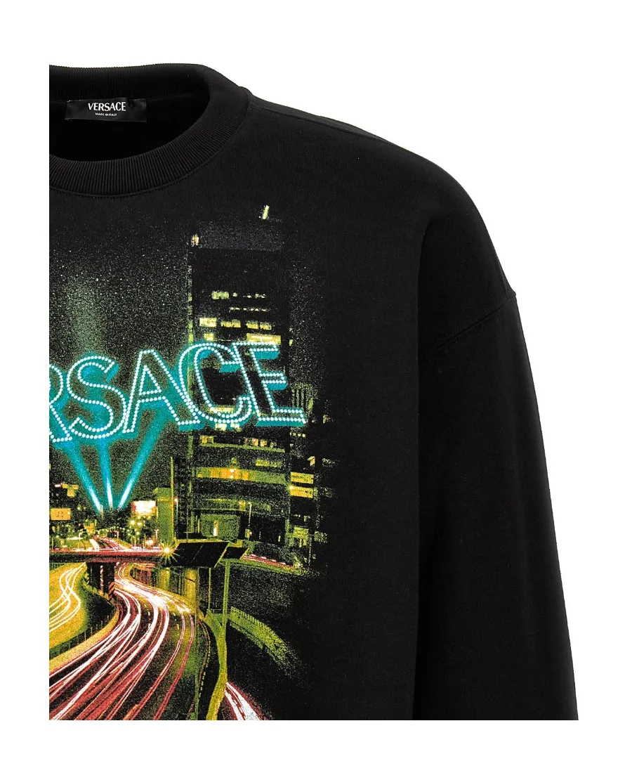 City Graphic-Printed Crewneck Sweatshirt