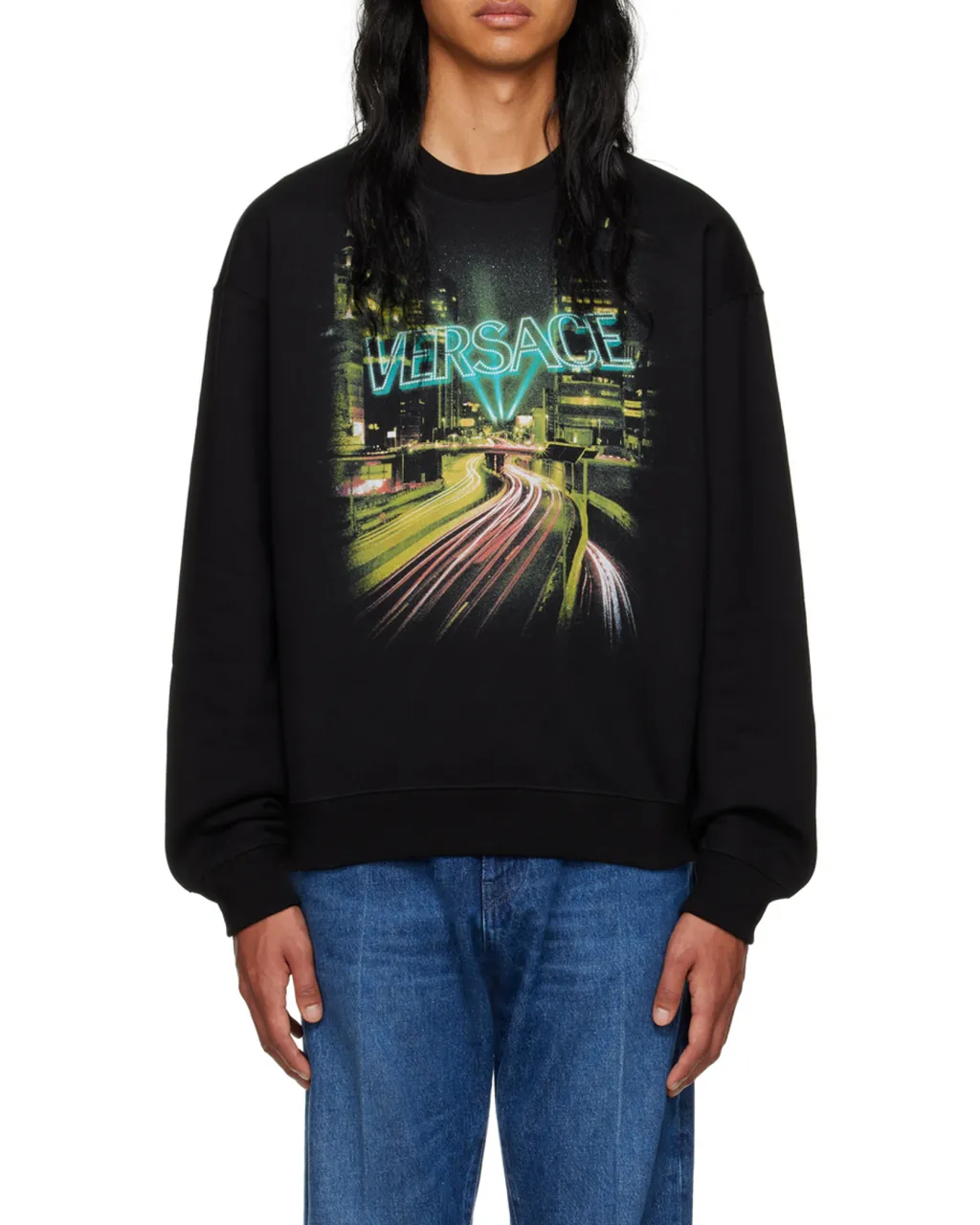 City Graphic-Printed Crewneck Sweatshirt