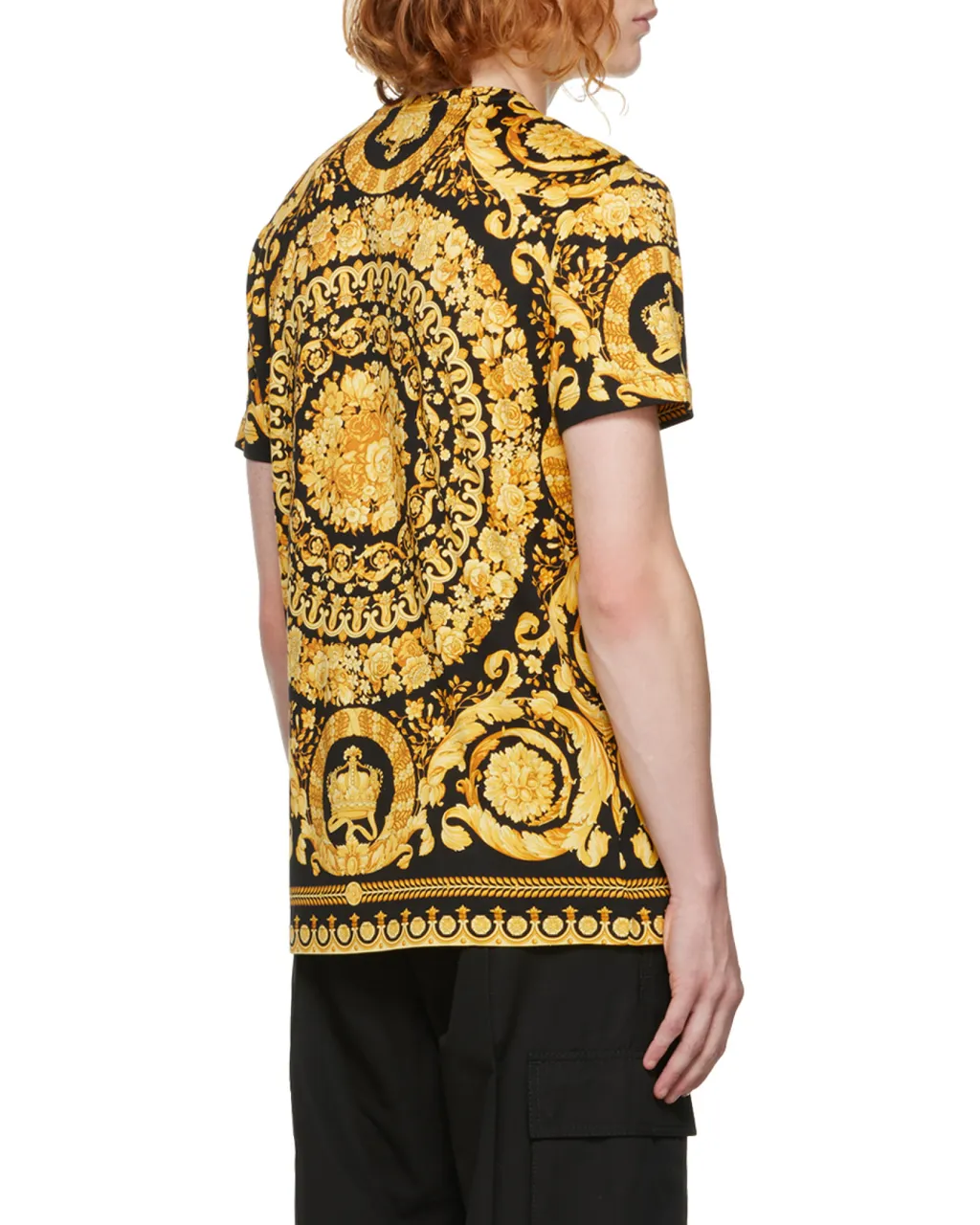 Allover Baroque Pattern Crewneck T-Shirt