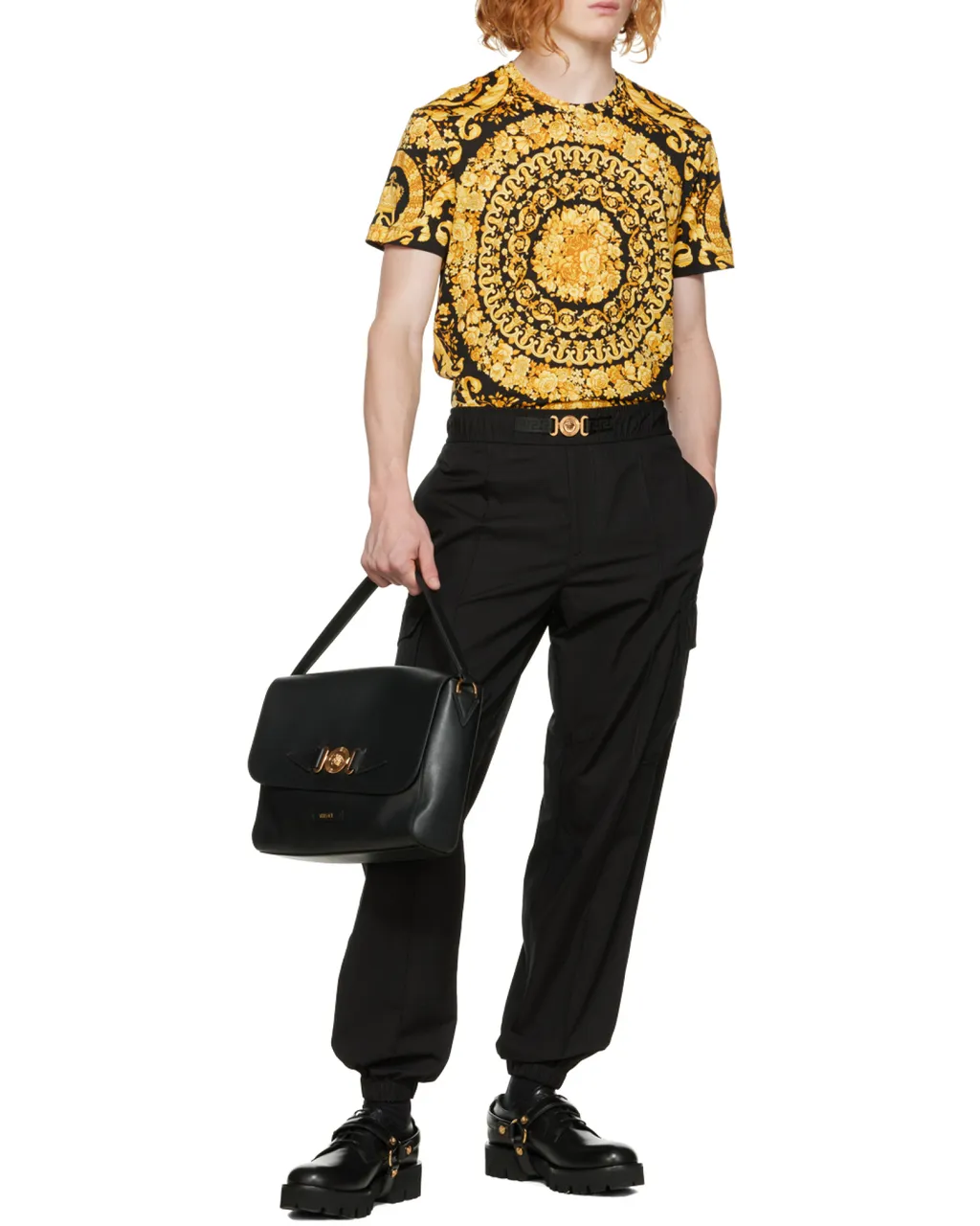 Allover Baroque Pattern Crewneck T-Shirt