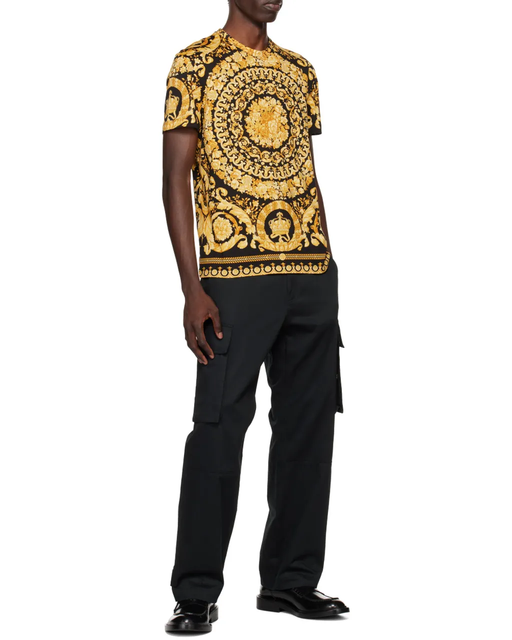 Allover Baroque Pattern Crewneck T-Shirt