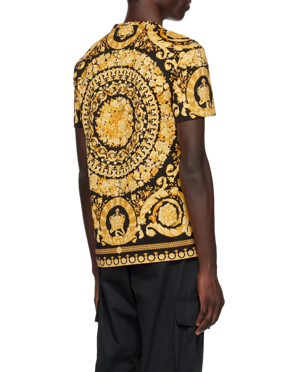 Allover Baroque Pattern Crewneck T-Shirt
