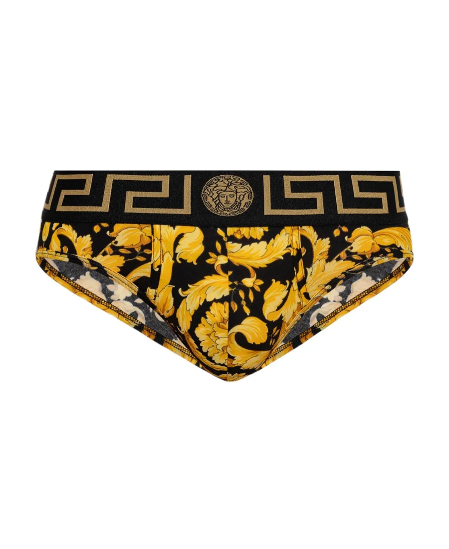Barocco-Printed Elasticated Waist Briefs