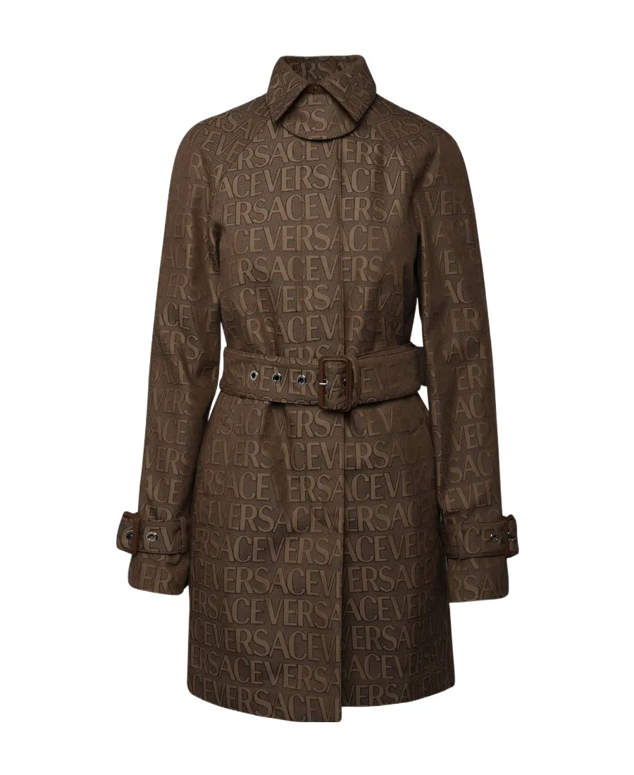 Long-Sleeved Belted Coat