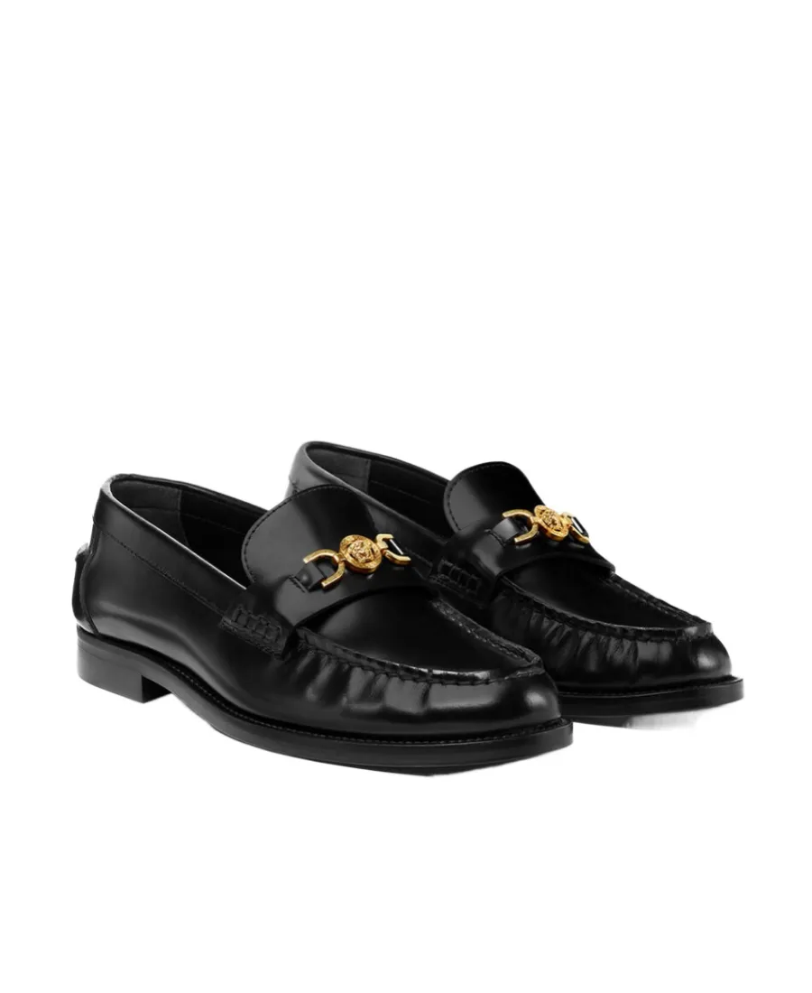 Logo-Plaque Slip-On Loafers