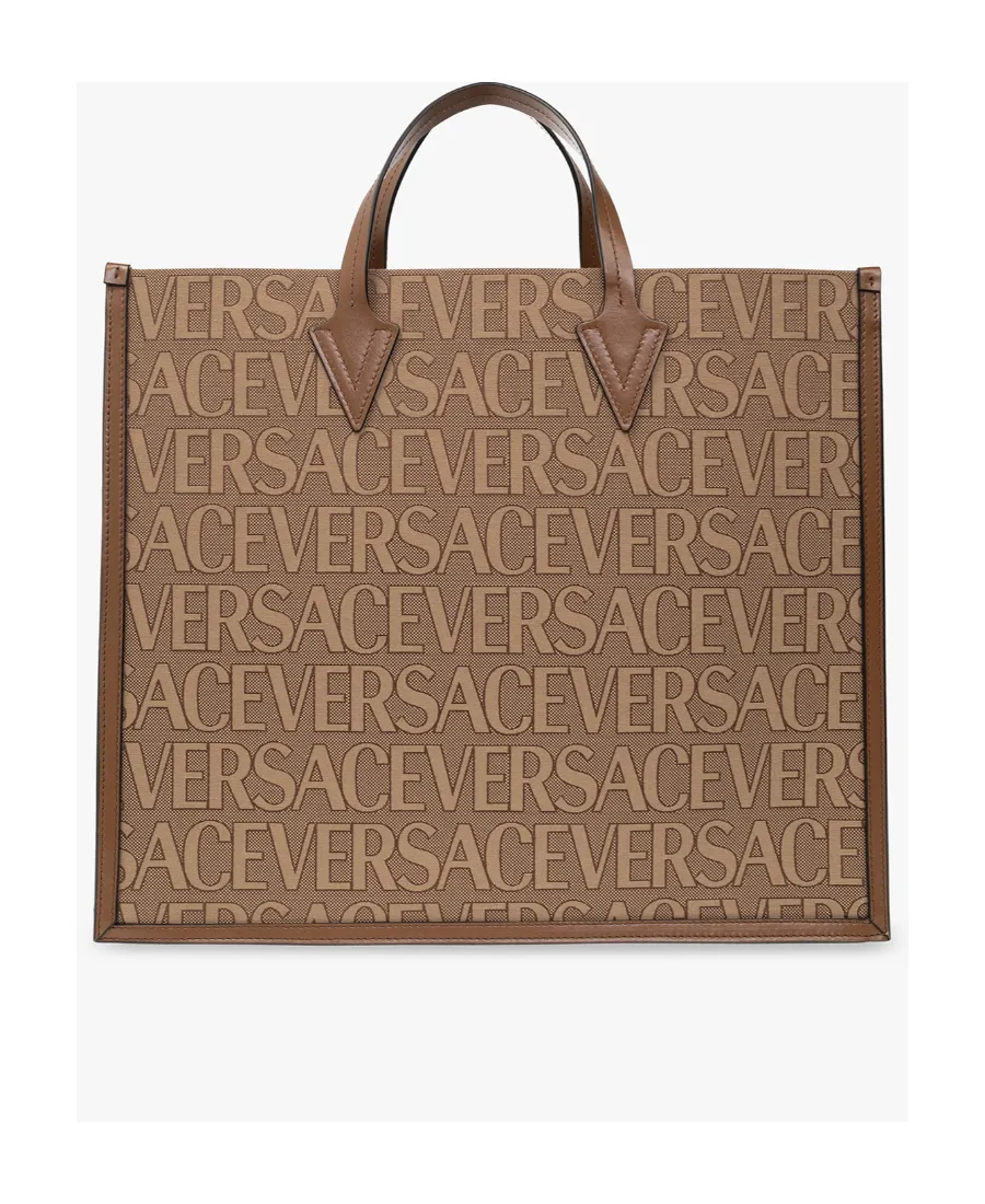 Logo-Jacquard Top Handle Bag