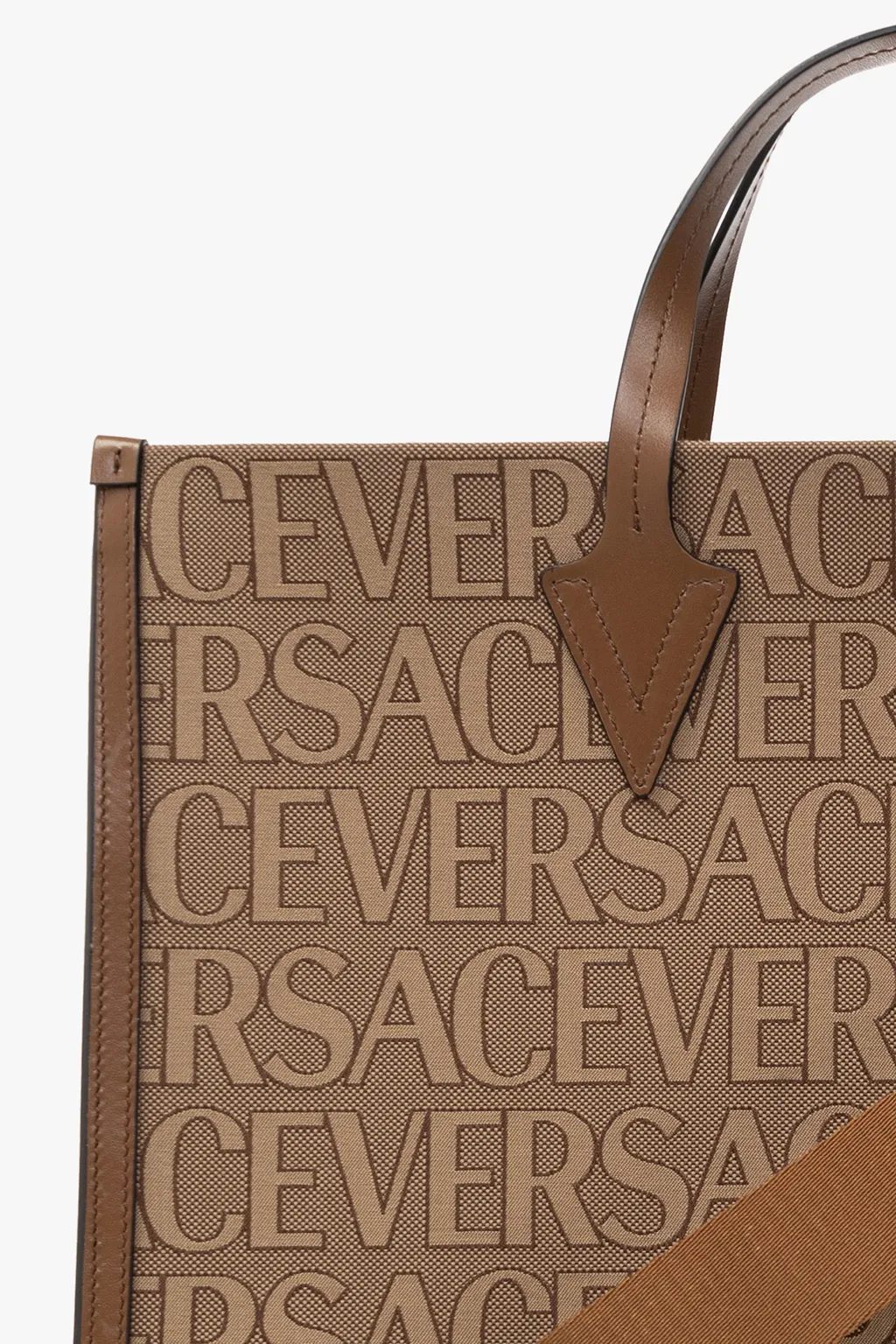 Logo-Jacquard Top Handle Bag