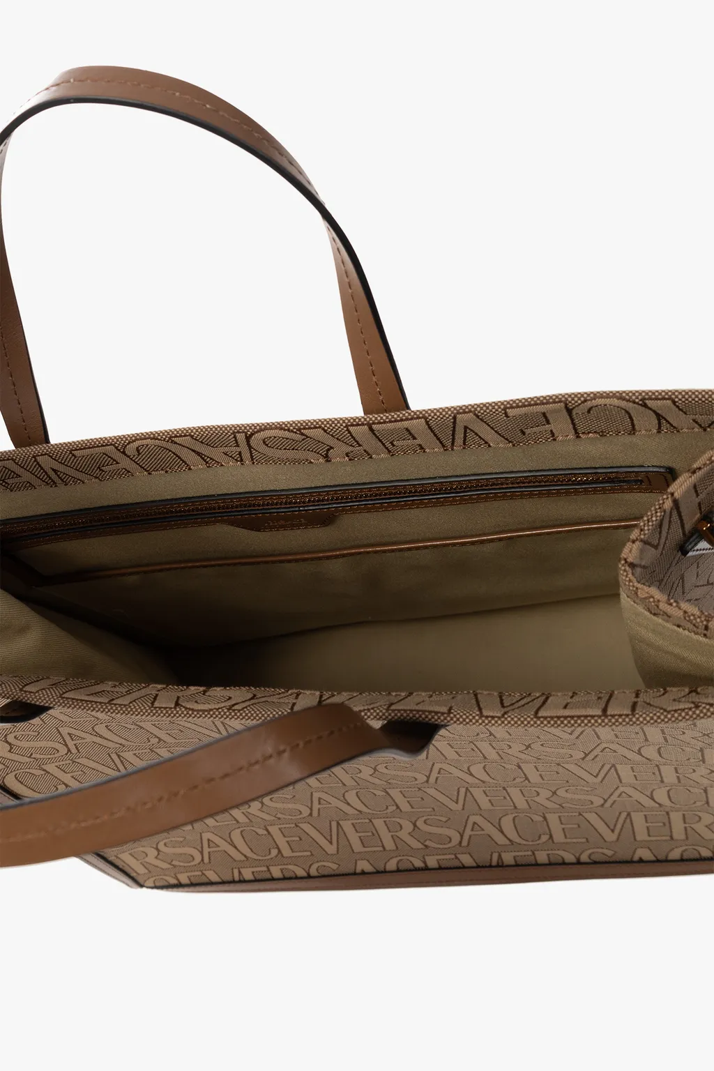 Logo-Jacquard Top Handle Bag