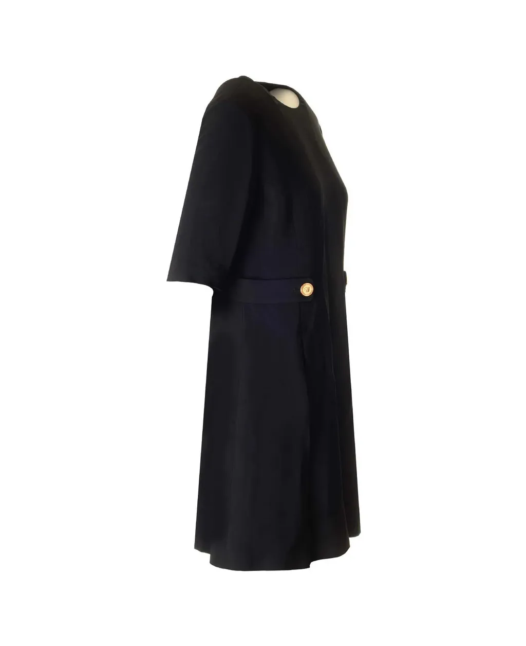 Medusa Short-Sleeved Pleated Dress