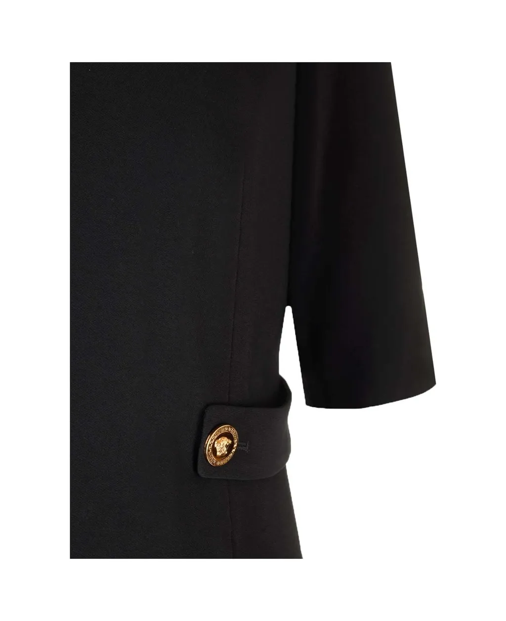 Medusa Short-Sleeved Pleated Dress
