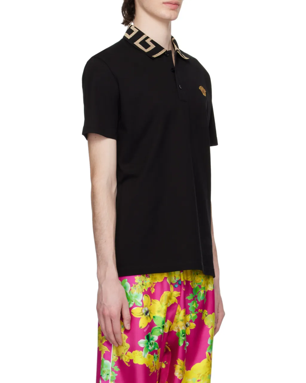 Logo Patch Short-Sleeved Polo Shirt