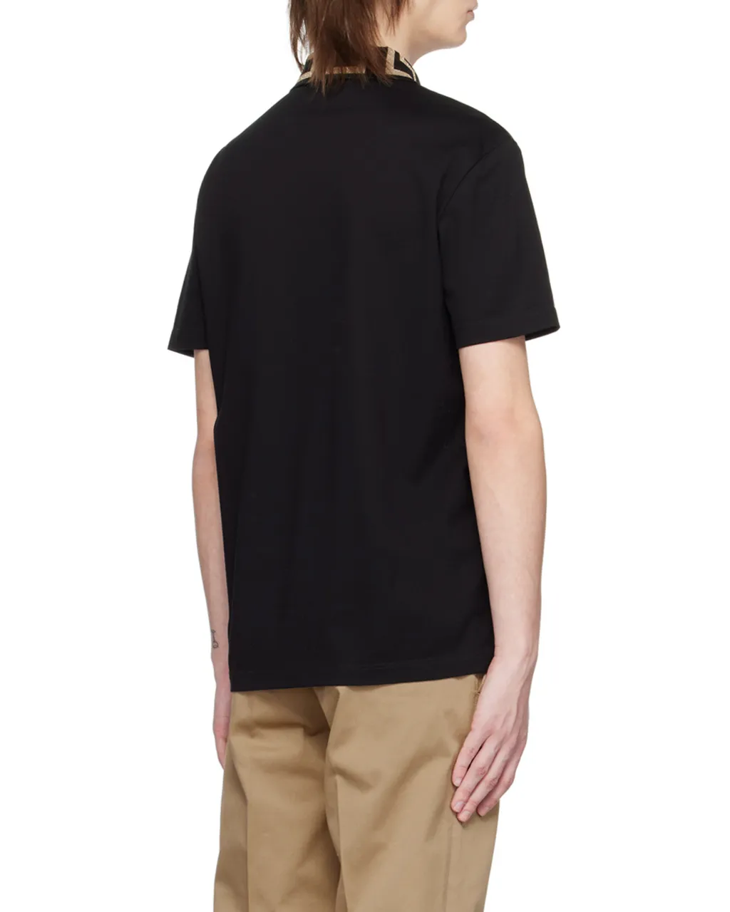 Logo Patch Short-Sleeved Polo Shirt