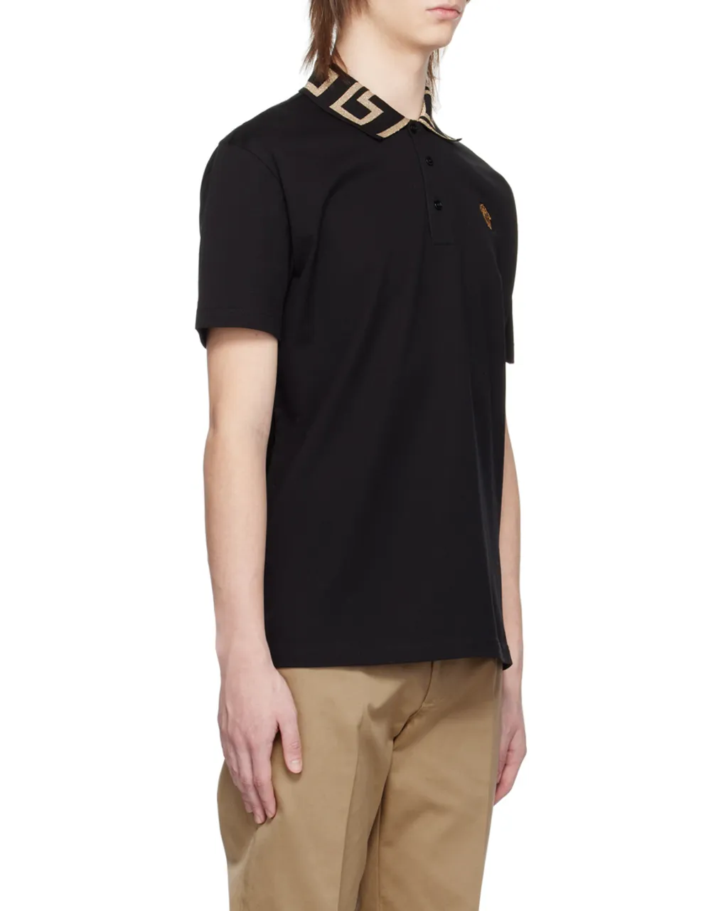 Logo Patch Short-Sleeved Polo Shirt