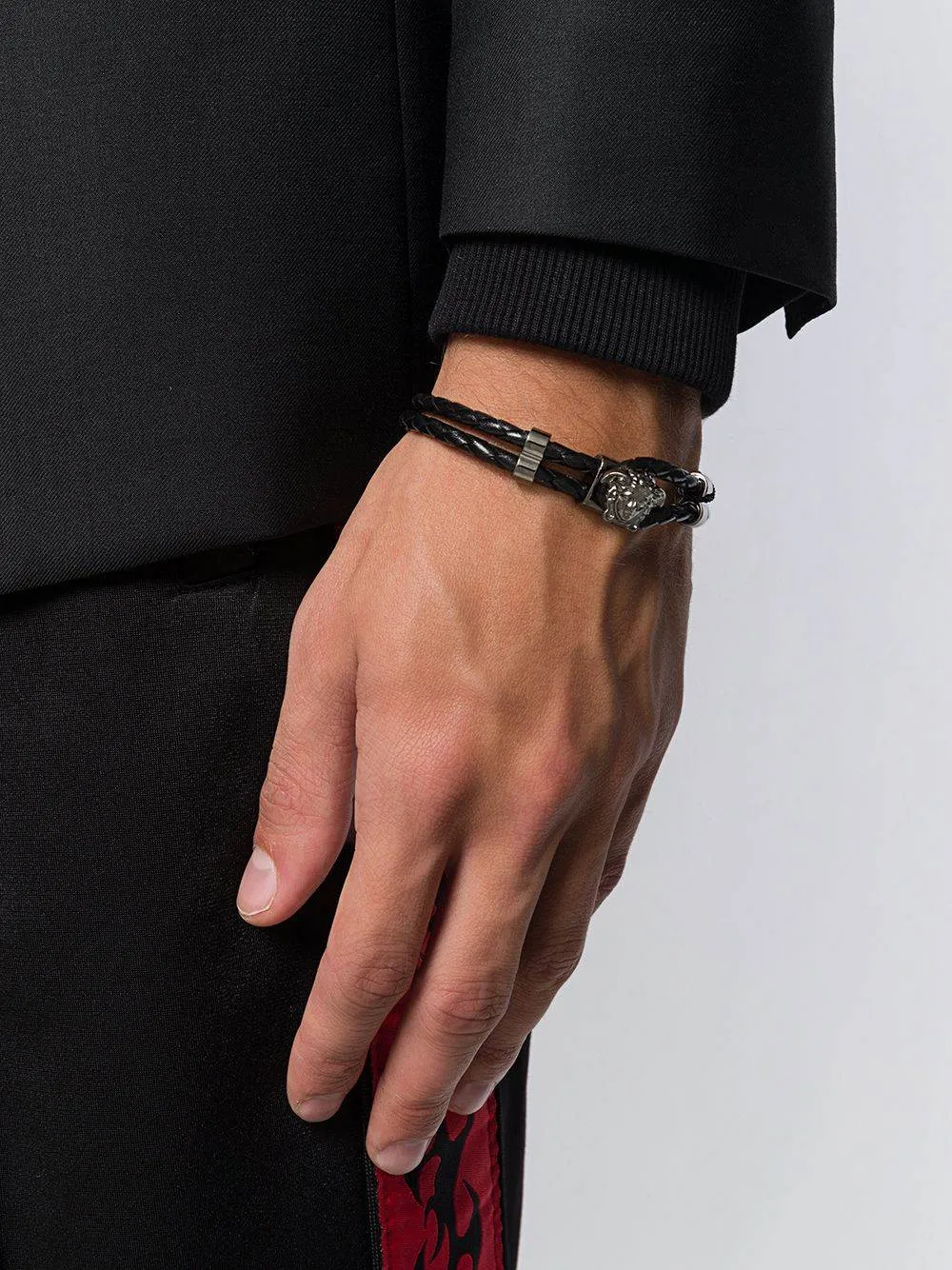 Medusa Logo Detailed Charm Bracelet