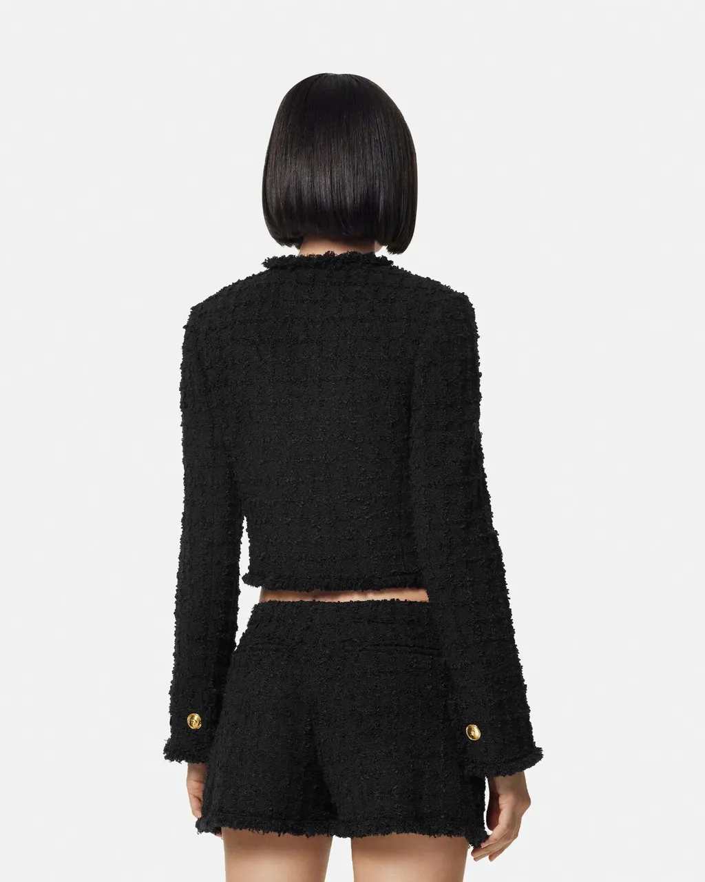 Button-Up Cropped Jacket