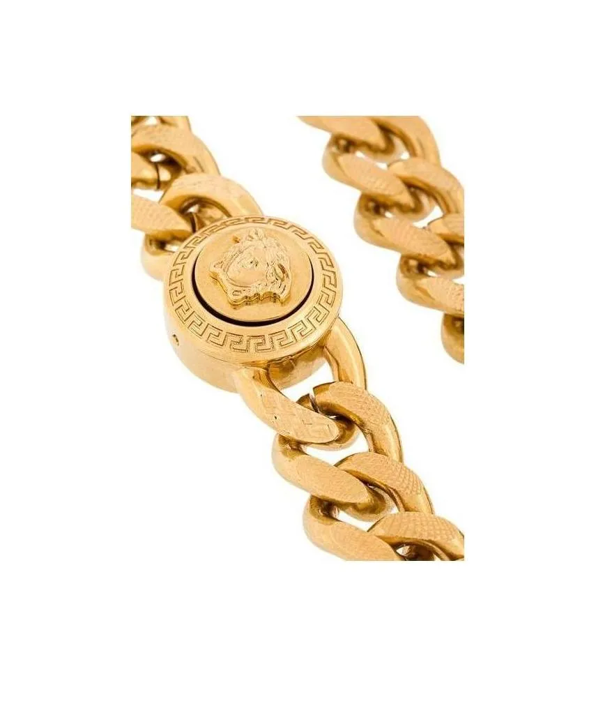 Medusa Clasp Curb Chain Bracelet