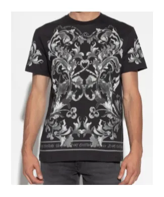 Barocco Print Crewneck T-Shirt
