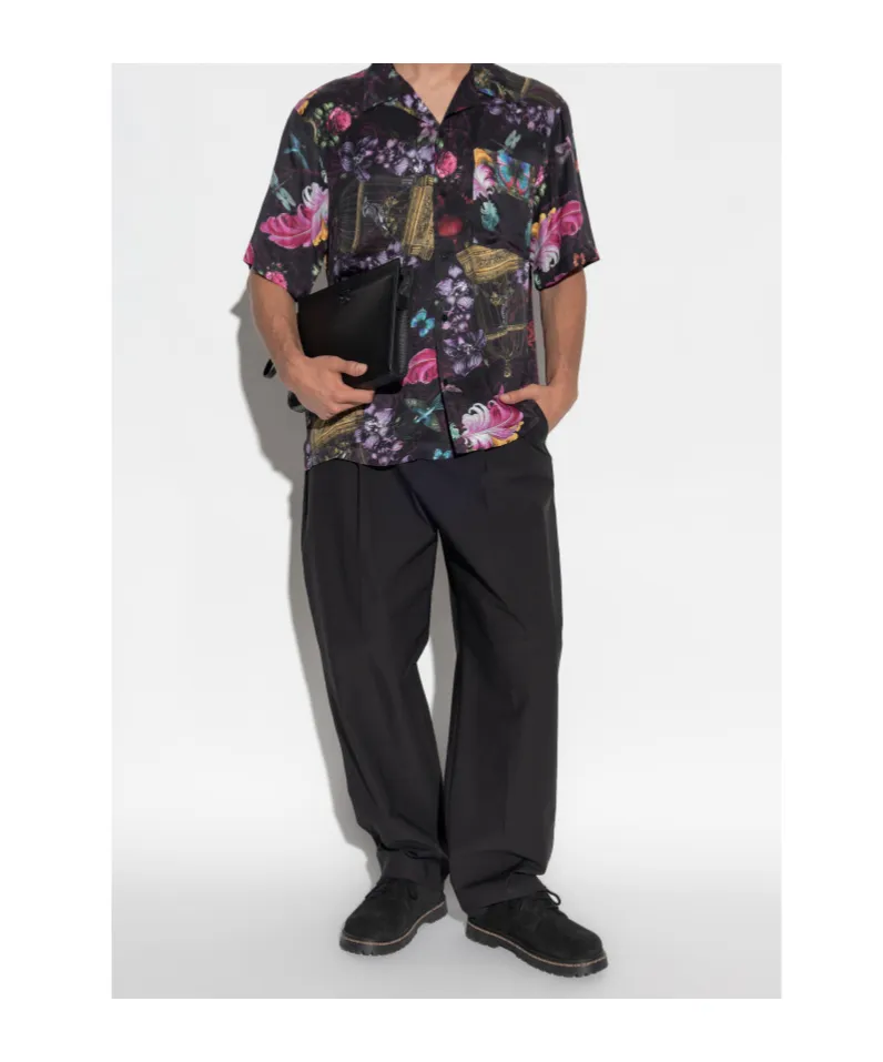 Colorful Print Short-Sleeved Shirt