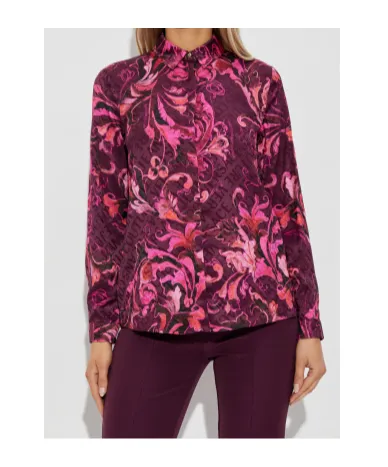 Barocco Pattern Long-Sleeved Shirt