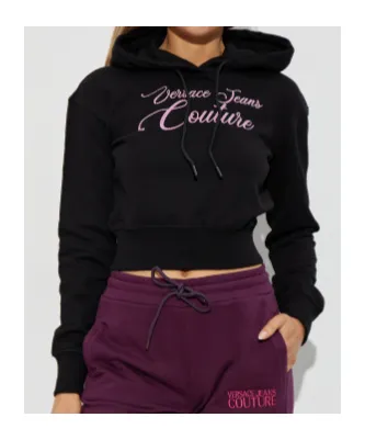 Cropped Drawstring Hoodie