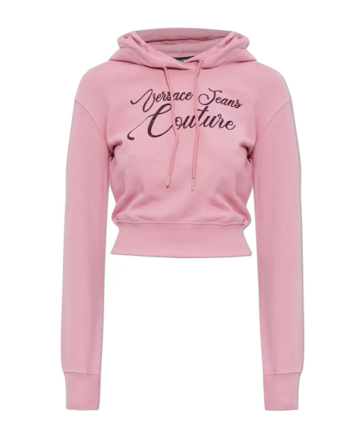 Cropped Drawstring Hoodie